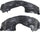 For Mazda CX-9 Splash Guard/Fender Liner 2010 11 12 13 14 2015 Driver and Passenger Side Pair/Set | Front | Inner Panel | MA1248144 + MA1249144 | TE7356140A-PFM + TE7356130A-PFM