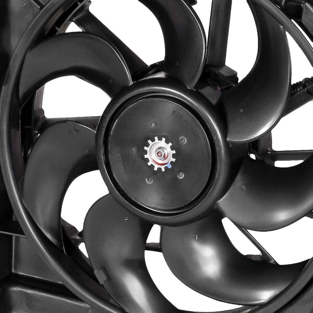 OEM-RF-0092 Factory Style Radiator Cooling Fan Assembly Cooling Efficiency Improved Direct Replacement [Compatible with 10-12 Fusion / 10-12 MKZ Fits 3.5L Engines] Black