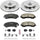 K6944 Front Z23 Carbon Fiber Brake Pads with Drilled & Slotted Brake Rotors Kit