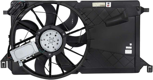 OEM-RF-0217 Factory Style Radiator Cooling Fan Assembly Cooling Efficiency Improved Direct Replacement, Black [Compatible with 04-09 Mazda 3 Fits 2. 0L 2. 3L 2. 5L Engines]