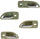 Door Handle Interior Chrome & Beige Front & Rear Set of 4 for 94-97 Accord