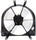 600070 Cooling Fan Assembly Compatible with 1992-1998 Honda Civic Black