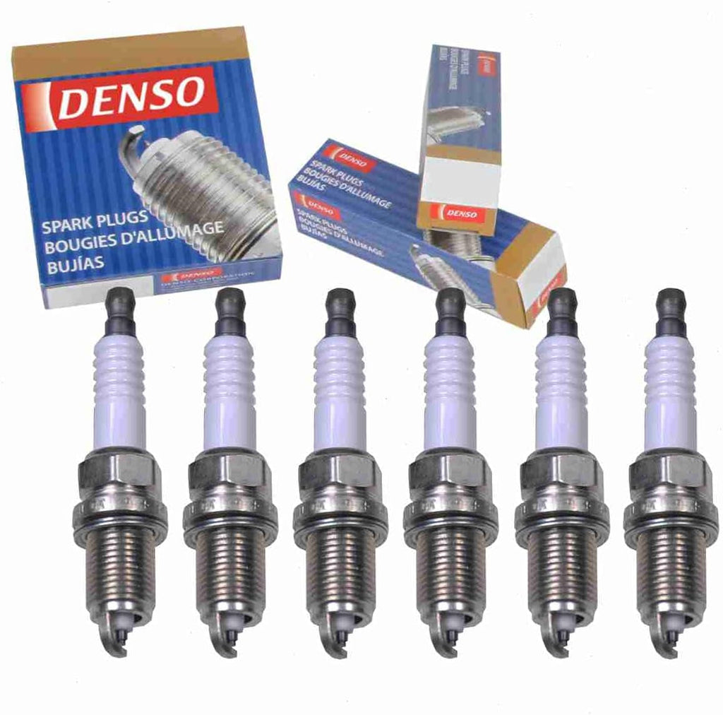 6 Pc DENSO Standard Spark Plugs Compatible with Dodge Ram 1500 3.7L V6 2002-2010