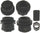 Professional 18K2107 Front Disc Brake Caliper Rubber Bushing Kit with Seals