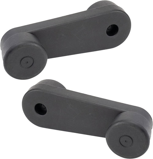 Front Window Crank Handle Black LH RH Pair for HD Freightliner Truck New