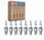 8 Pc Champion Copper plus Spark Plugs Compatible with Chevrolet Impala 6.5L 6.7L V8 1961-1966