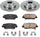 KOE6168 Autospecialty Rear Replacement Brake Kit-Oe Brake Rotors & Ceramic Brake Pads