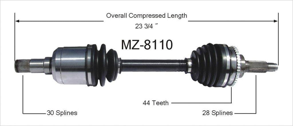 MZ-8110 CV Axle Shaft