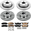 KOE6273 Autospecialty Front and Rear Replacement Brake Kit-Oe Brake Rotors & Ceramic Brake Pads