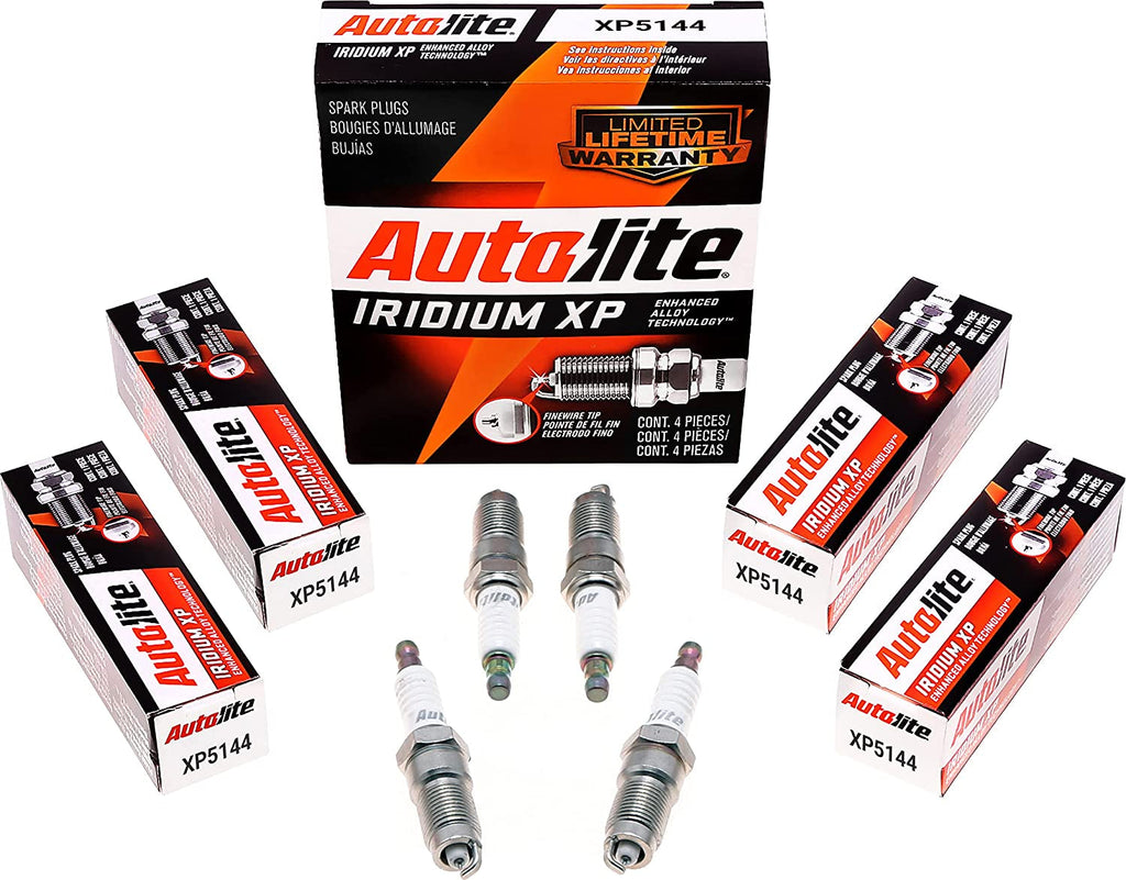 Autolite Iridium XP Automotive Replacement Spark Plugs, XP5144 (4 Pack)