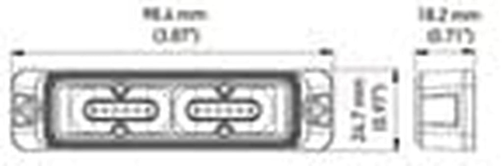 H22899011 L/Head Ms4 3-Color Led Mv Amb/Blu/Wht