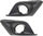 For Mazda 3 2014 2015 2016 Fog Light Bezel Driver and Passenger Side | Pair | Front | Matte Black | W/Chrome Ring | Replacement for MA1038128, MA1039128 | BJE150C21A, 615343561202, BJE150C11A