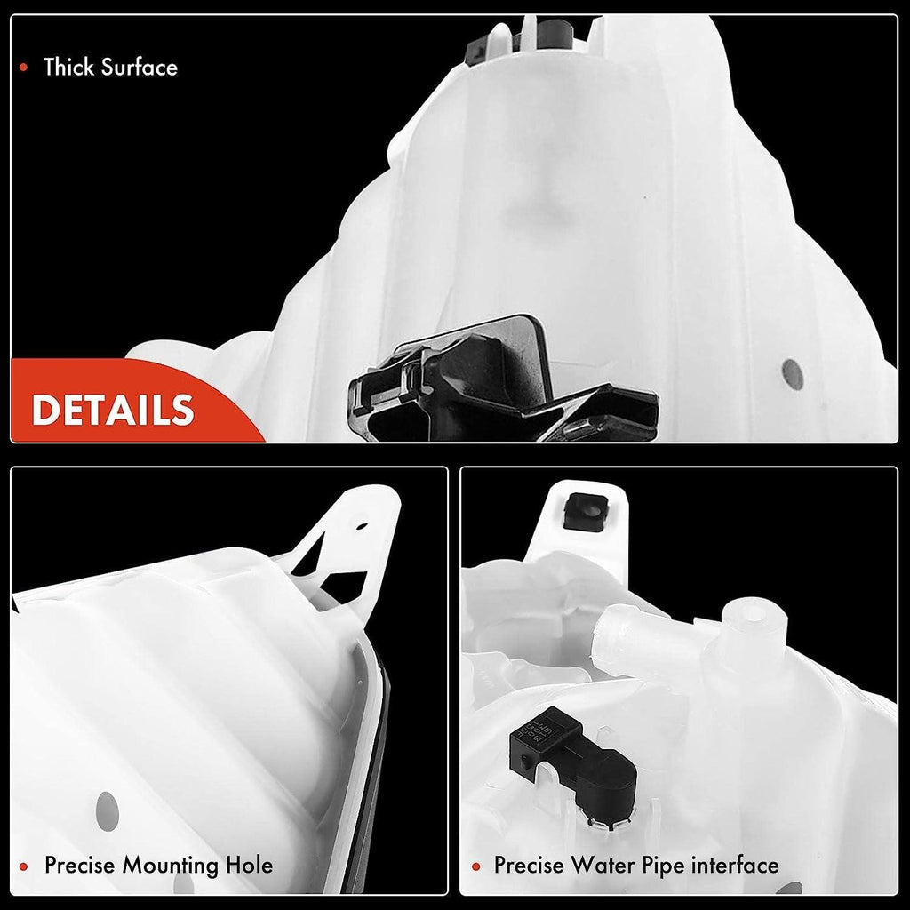 A-Premium Engine Coolant Overflow Recovery Reservoir Tank [With Sensor] Compatible with Jaguar XF 2010 2011 2012 2013 2014 2015, [2.0L 3.0L 5.0L], Replace# C2Z29118, C2Z15579, C2Z22872, C2Z11292