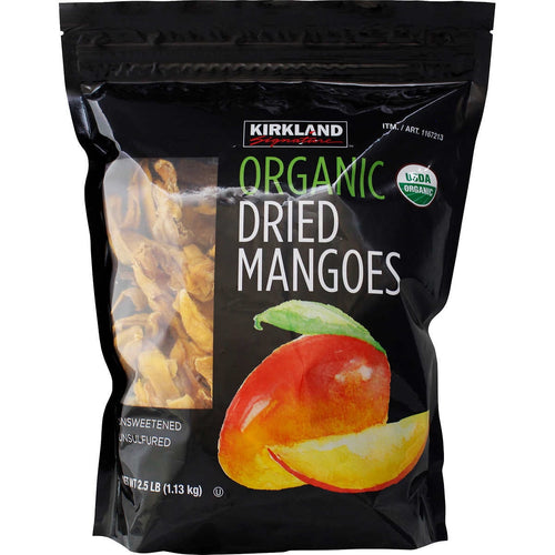 Kirkland Signature Organic Dried Mangoes, 2.5 lbs