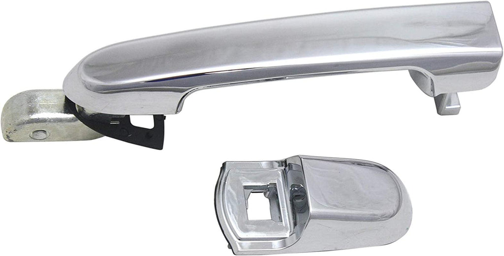 Front and Rear, Driver and Passenger Side Exterior Door Handle SET Compatible with 2006-2011 Hyundai Accent