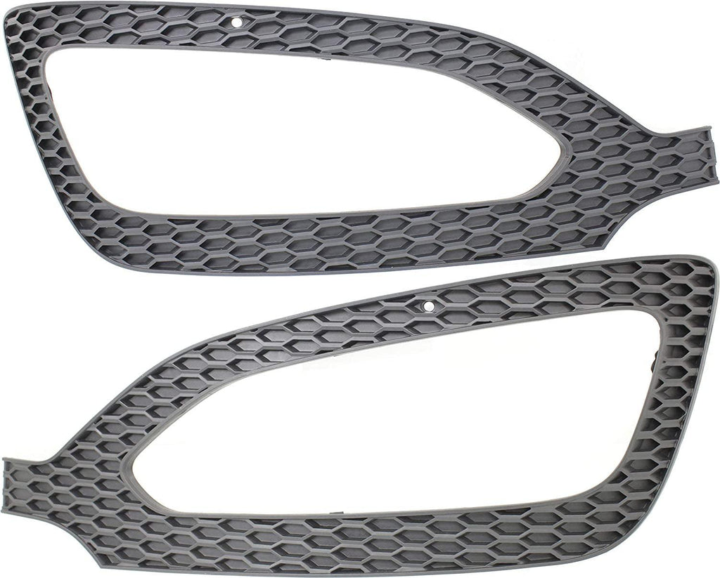 Front Fog Lamp Molding Compatible with 2013-2016 Hyundai Santa Fe Sport Set of 2 Passenger and Driver Side Primed - CAPA