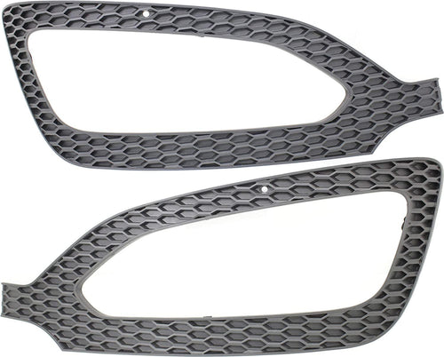 Front Fog Lamp Molding Compatible with 2013-2016 Hyundai Santa Fe Sport Set of 2 Passenger and Driver Side Primed - CAPA