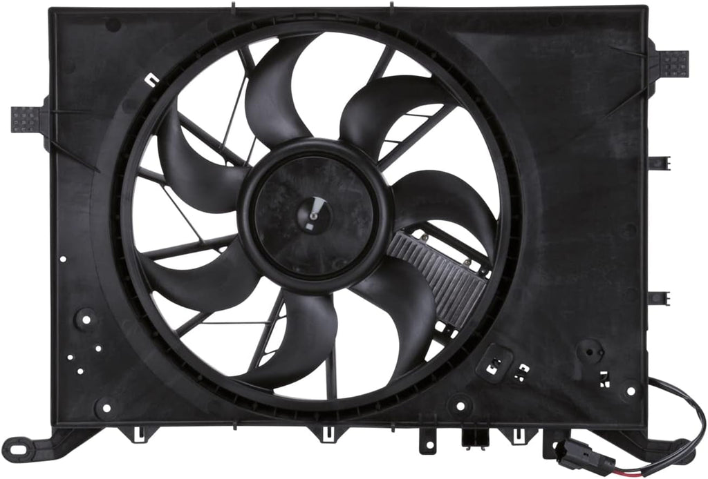 622140 Cooling Fan Assembly Compatible with 2001-2003 Volvo S60 , Black