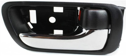For Toyota Camry Interior Door Handle Front or Rear, Passenger Side Black Bezel with Chrome Lever (2002-2006) | with Door Lock Button| Trim:All Submodels