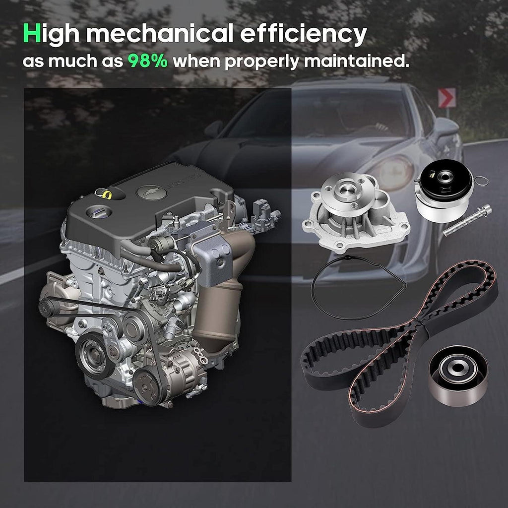 Timing Belt Water Pump Kit Fit 2008-2014 Pontiac G3 Wave Saturn Astra Suzuki Swift+ Chevrolet Aveo Cruze Sonic Aveo5 4Cyl 1.6L 1.8L