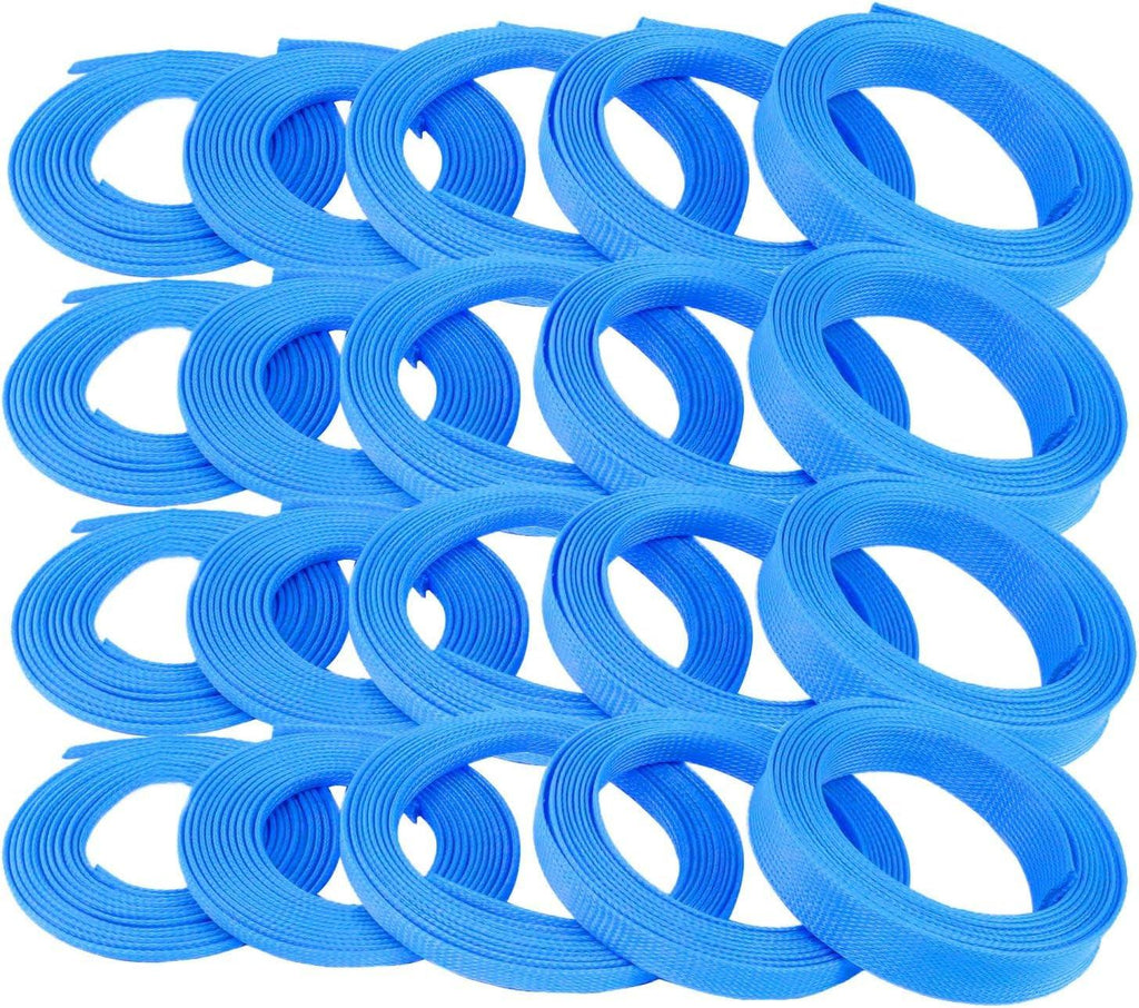 Keep It Clean  Wire Loom, 3/8" Tube, 200' Length, Neon Blue