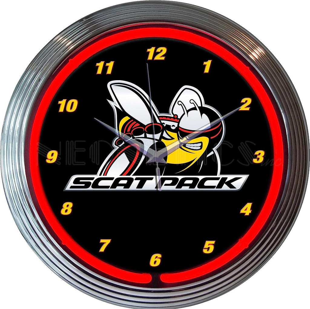 Neonetics Dodge Scat Pack Neon Clock
