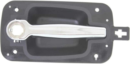 for International 4400 Exterior Door Handle 2008 09 10 11 2012 Front Driver Side Black Bezel W/Chrome Lever | W/Key Hole| Trim: Base