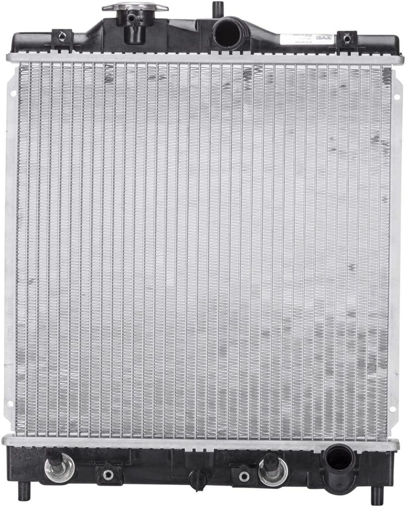 2273 Compatible with HONDA Civic 1-Row Plastic Aluminum Replacement Radiator , Black