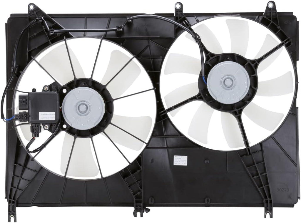 621640 Cooling Fan Assembly Compatible with 2004-2008 Mitsubishi Endeavor , Black