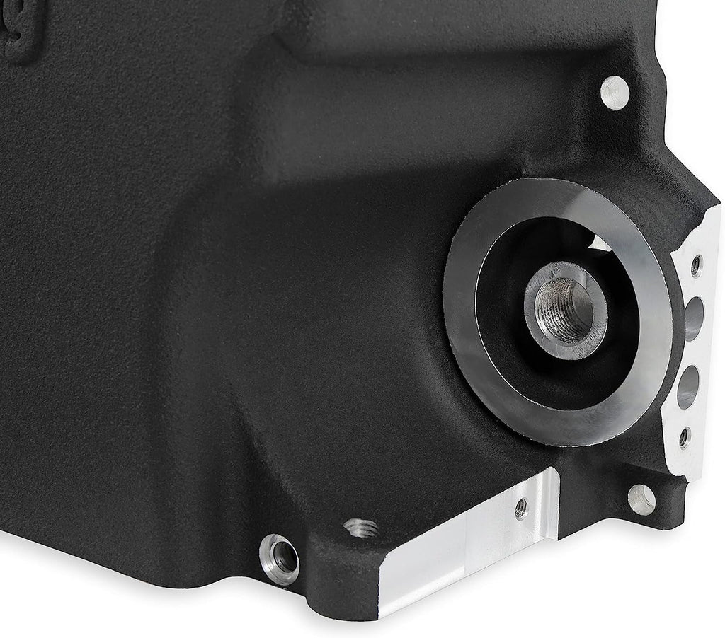 302-3BK LS Swap Oil Pan Additional Front Clearance Carbon Black Ceramic