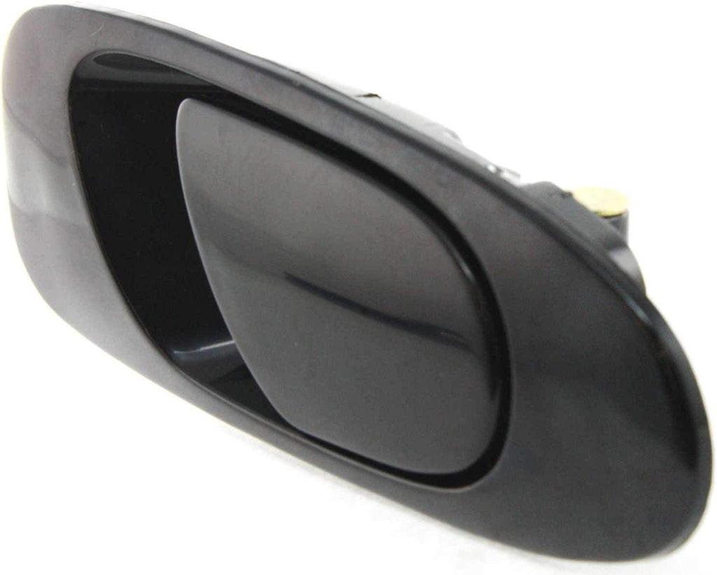 Front and Rear Door Handle Compatible with 1992-1995 Honda Civic outside Set of 4 Smooth Black Passenger Side