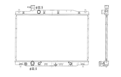 07 09 Hd C.R.V 2.4L L4 at 1R Pa (Jp Built) Rad