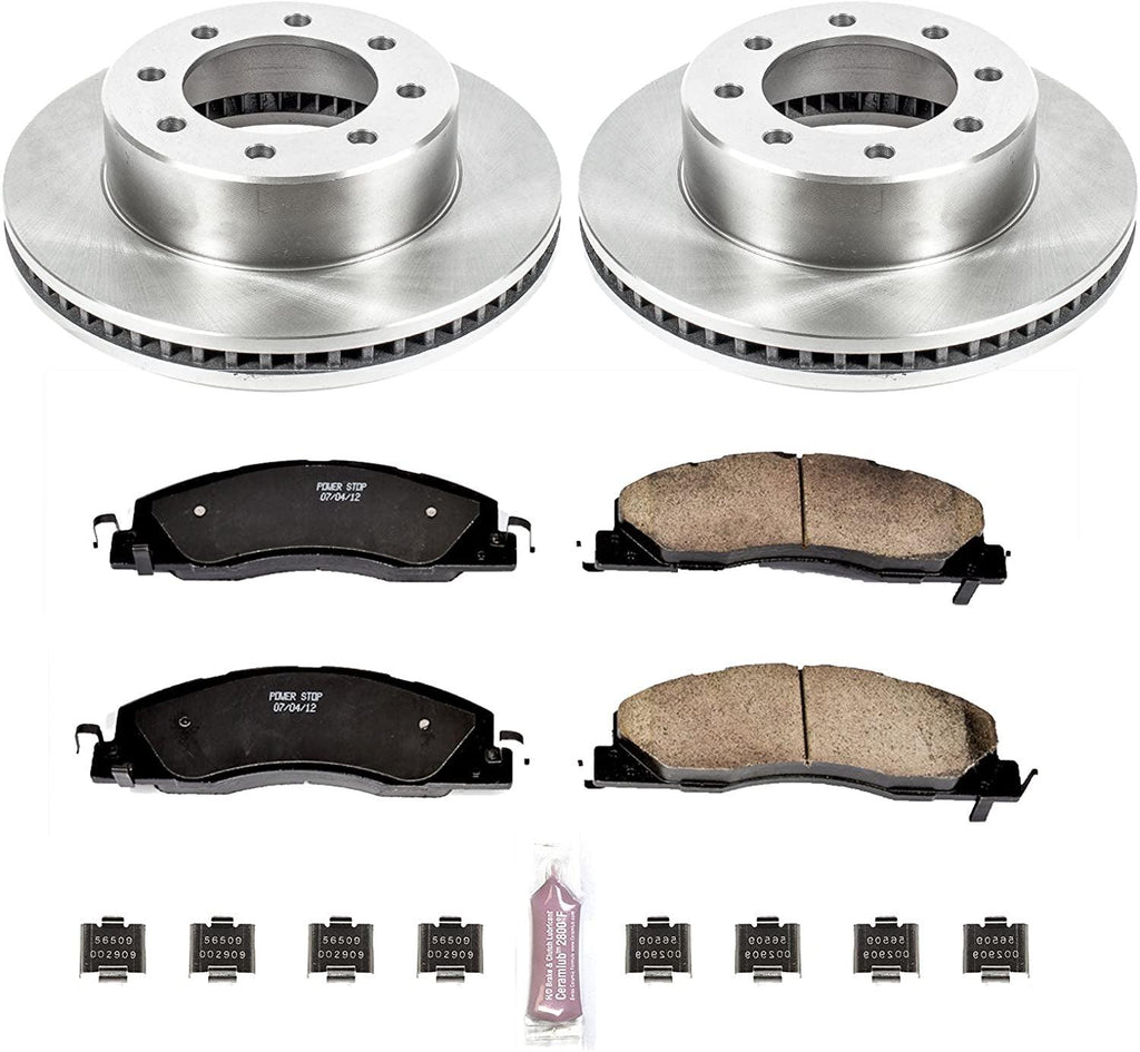 KOE5411 Autospecialty Front Replacement Brake Kit-Oe Brake Rotors & Ceramic Brake Pads