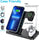 Wireless Charger,  4 in 1 Foldable Fast Charging Station Compatible Iwatch & Airpods & Apple Pencil, Iphone 14/13/12/11Series(Pro & Pro Max)/X/Xs/Xs/8, Android Phone(With QC3.0 Adapter)