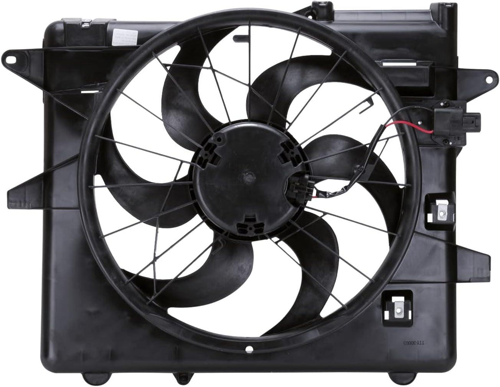 621070 Cooling Fan Assembly Compatible with 2005-2014 Ford Mustang , Black