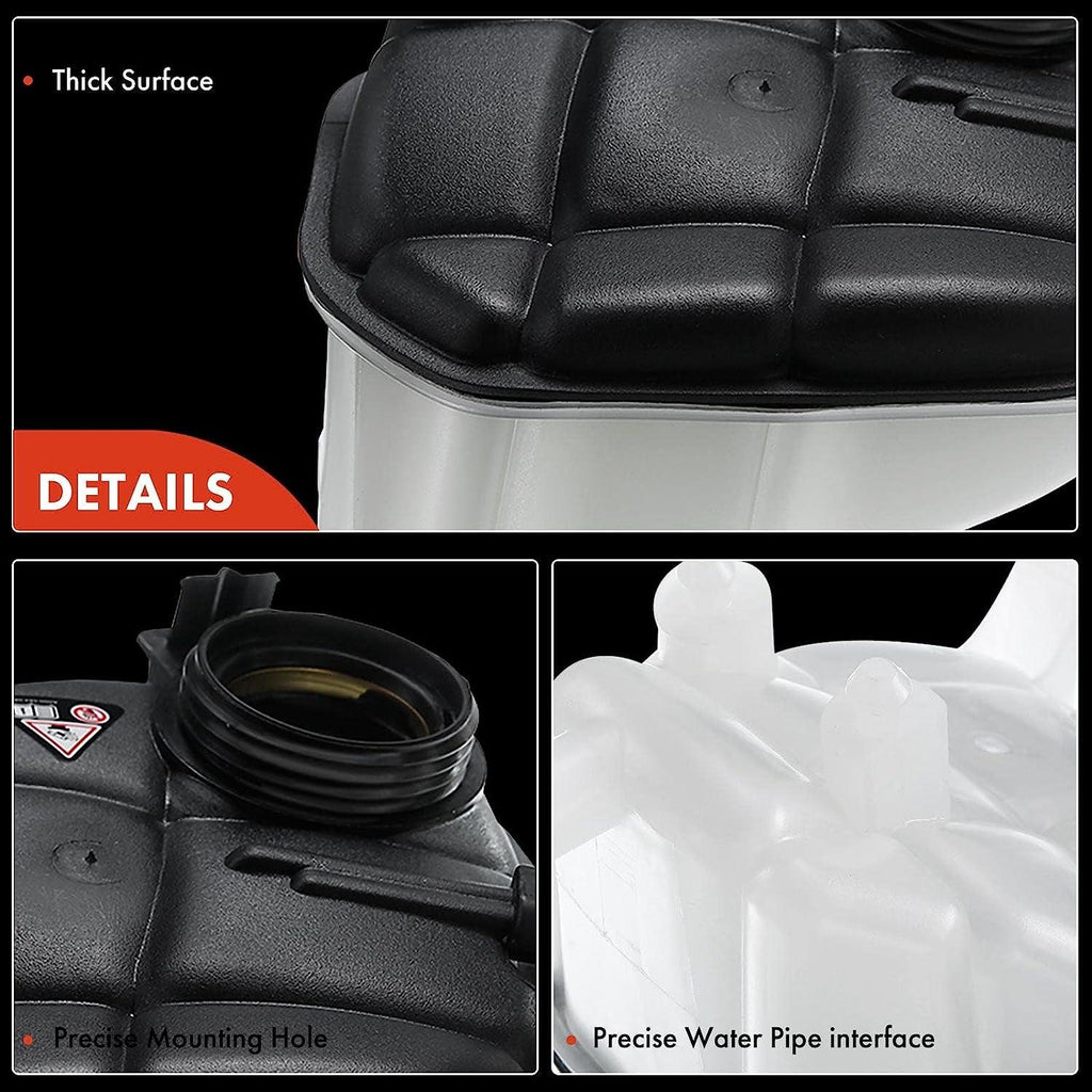 A-Premium Engine Coolant Overflow Recovery Reservoir Tank [With Cap & Sensor] Compatible with Mercedes-Benz W164 GL ML SLS Class, GL320, GL350, GL450, ML350, SLS AMG, Replace for # 603-256, 1645000049