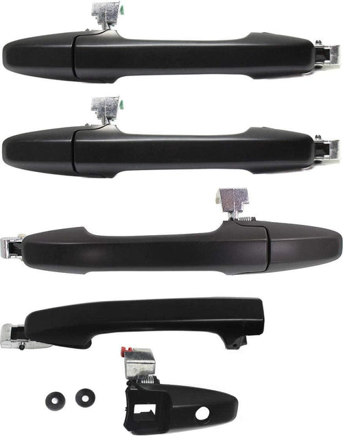Front and Rear Exterior Door Handle Set of 4 Compatible with 2006-2011 Honda Civic, Fits 2009-2014 Honda Pilot Primed Driver and Passenger Side