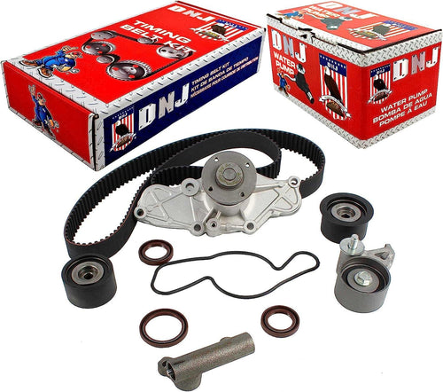 DNJ TBK455WP Timing Belt Kit with Water Pump for 1993-2002 / Ford, Mazda / 626, Millenia, MX-3, MX-6, Probe / 1.8L, 2.5L / DOHC / V6 / 24V / 152Cid, 1845Cc, 2497Cc