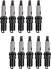 Set of 10 Spark Plugs for Ford F53 E-450 SD E-450 Econoline SD 6.8L V10