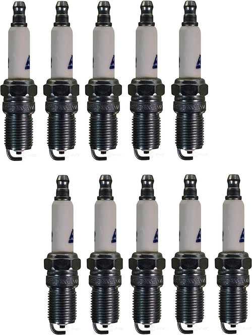 Set of 10 Spark Plugs for Ford F53 E-450 SD E-450 Econoline SD 6.8L V10