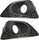 Fog Light Trim SET Compatible with 2010-2012 Ford Fusion Paint to Match Front, Driver and Passenger Side