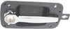 for International RXT Exterior Door Handle Front, Passenger Side Black Bezel with Chrome Lever (2008-2008) | with Key Hole| Trim: Base