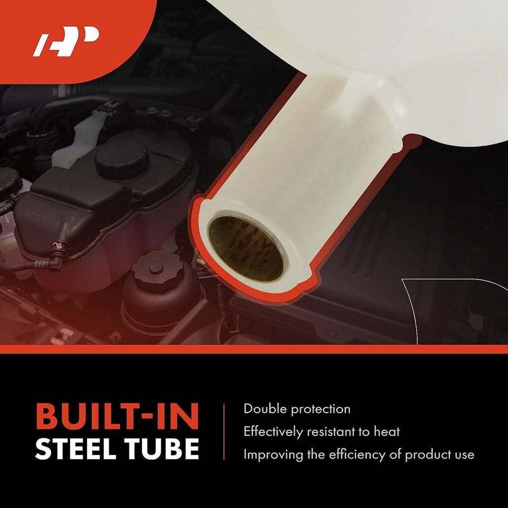 A-Premium Engine Coolant Overflow Recovery Reservoir Tank [W/Cap] Compatible with Freightliner 114SD, Business Class M2, Century Class, M2, M2 100, M2 106, M2 112, Replace # 521178000