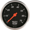 1478 Designer Black Dash Electric Tachometer