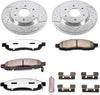Power Stop K211-36 Front Z36 Truck & Tow Brake Kit, Carbon Fiber Ceramic Brake Pads and Drilled/Slotted Brake Rotors
