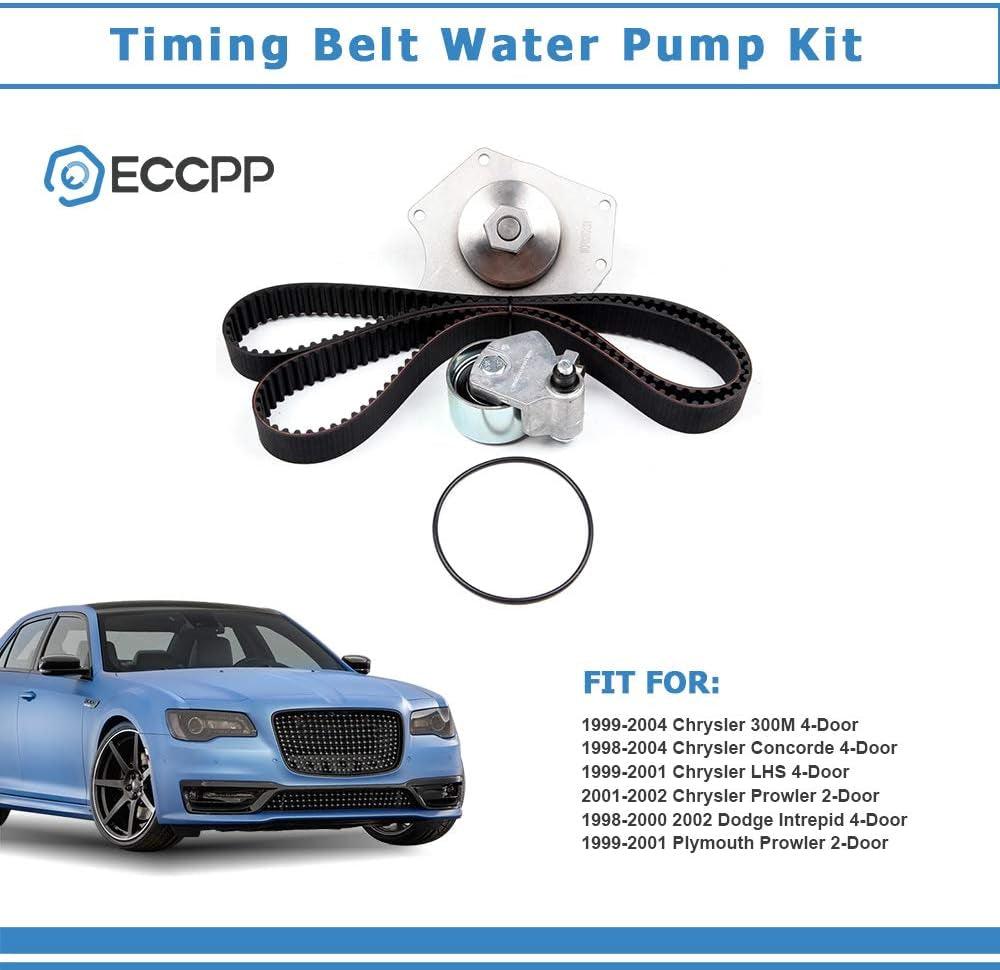 Timing Belt Kit + Water Pump Fit 03-04 for Chrysler CONCORDE 3.5L V6 24V VIN M, G