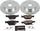 K7039 Rear Z23 Carbon Fiber Brake Pads with Drilled & Slotted Brake Rotors Kit