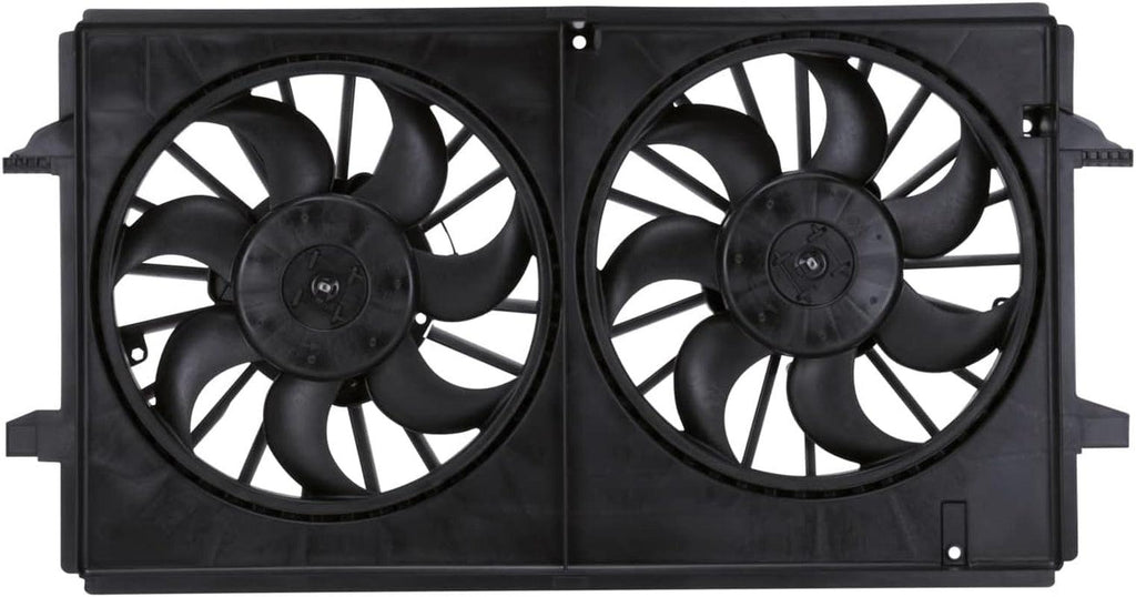 621790 Cooling Fan Assembly Compatible with 2008-2012 Chevrolet Malibu , Black