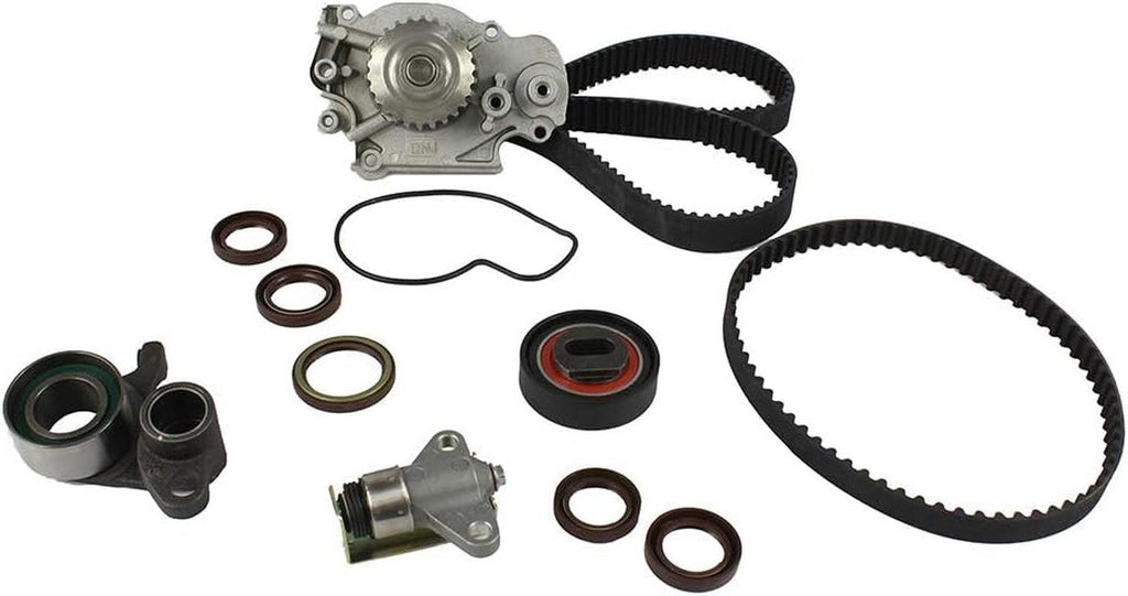 DNJ TBK223WP Timing Belt Kit with Water Pump for 1993-2001 / Honda/Prelude / 2.2L / DOHC / L4 / 16V / 2156Cc / H22A1, H22A4