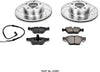 K3087 Front Z23 Carbon Fiber Brake Pads with Drilled & Slotted Brake Rotors Kit